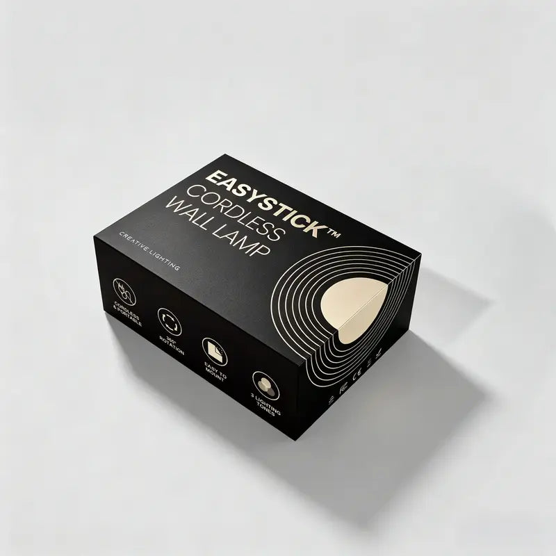 Cordless Wall Light with Magnetic Mount and 360° Rotation