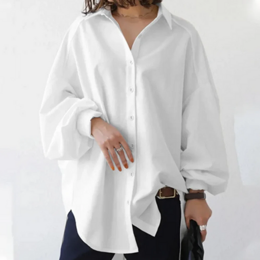 Nala | Dames Oversized Blouse met Relaxed Silhouet – Luchtig, Chic en Veelzijdig