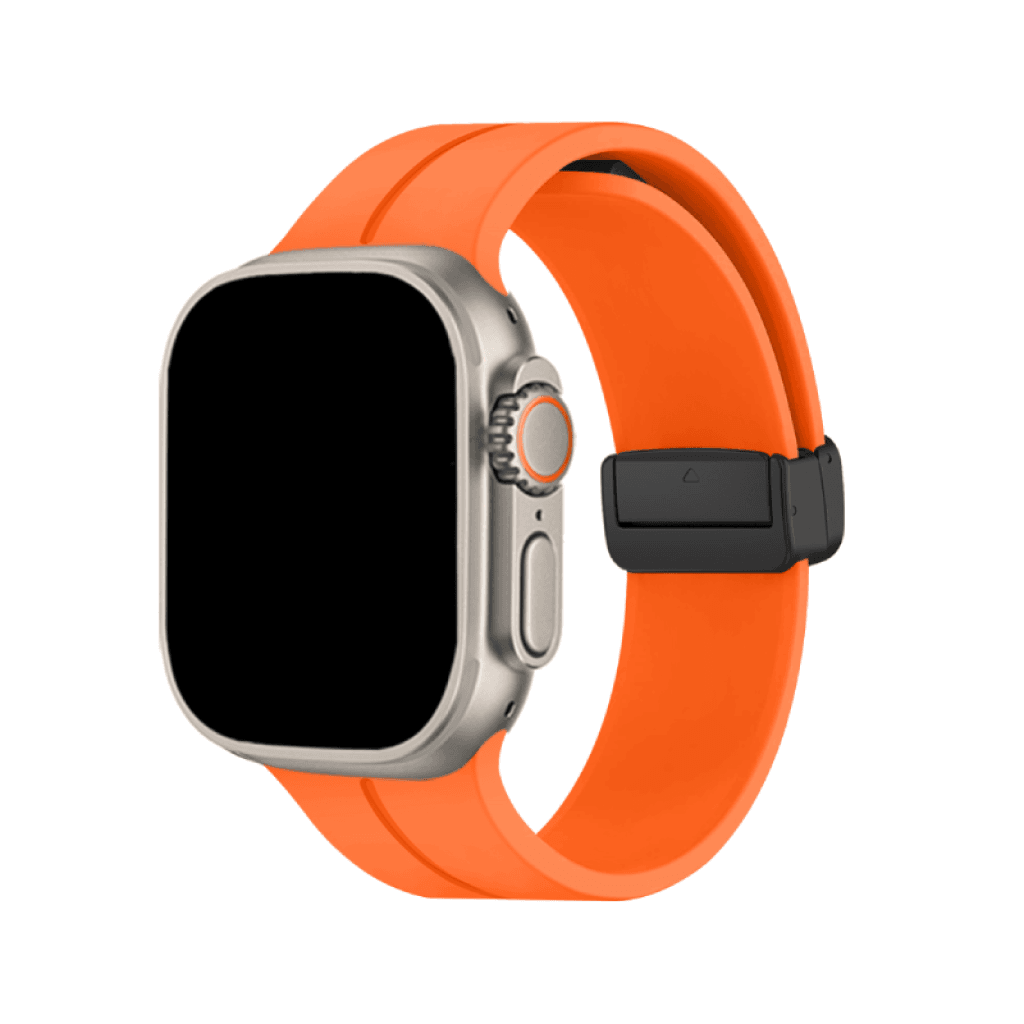 Nava-Bands Burst Orange / 42 / 44 / 45 / 49mm / Space Black Nava-Bands Silicone Nautico Bands