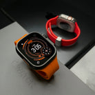 Silicone Smartwatch Band with Magnetic Clasp - Adjustable Strap