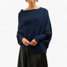 Sienna | Women's Off-Shoulder Slouchy Knit Jumper