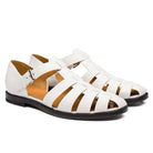 Men's Summer Sandals with Closed Toe and Adjustable Buckle