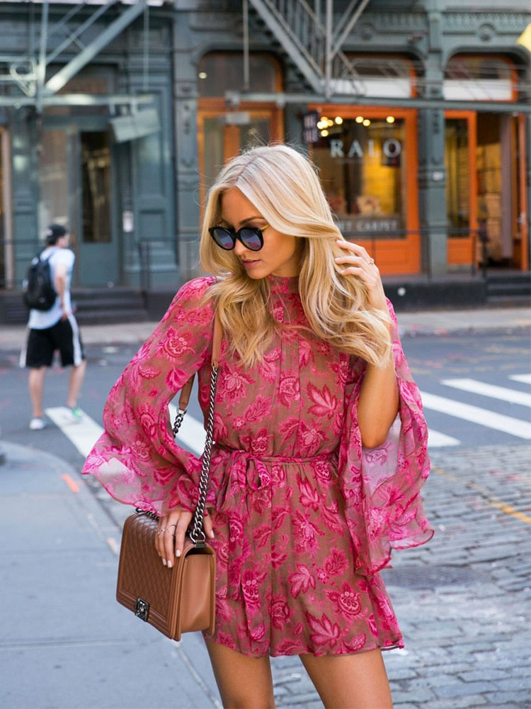 Jessie - Jumpsuit met lange mouwen en open rug voor dames