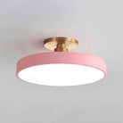 Nowoczesna Okrągła Lampa Sufitowa LED Półzagłębiona do Sypialni View 14