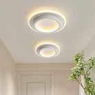 Nowoczesna Okrągła Metalowa Akrylowa Lampa Sufitowa LED do Korytarza View 20