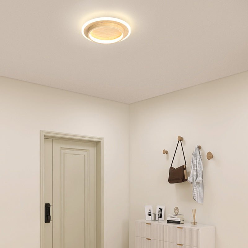 Nowoczesna Okrągła Metalowa Akrylowa Lampa Sufitowa LED do Korytarza View 25
