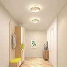 Nowoczesna Okrągła Metalowa Akrylowa Lampa Sufitowa LED do Korytarza View 29