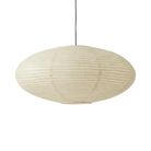 Wabi Sabi Oval Rice Paper Pendant LED Light, view 3