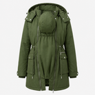 3-in-1 maternity winter parka detachable puffer coat in army green