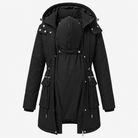 3-in-1 maternity winter parka detachable puffer coat in black