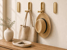 Foldable Wall Coat Hooks - Zinc Alloy Fold-Down Design
