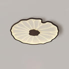Plafondlamp Scandinavisch Lotusbladvorm met Geïntegreerde LED en Houtnerf Design