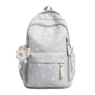 Polka Dot Backpack Multi-Pocket – Lightweight Daily Bag