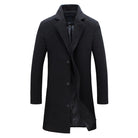 Men's Winter Trench Coat - Tailored Wool-Blend Overcoat
