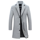 Men's Winter Trench Coat - Tailored Wool-Blend Overcoat