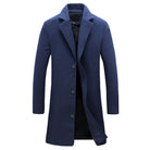 Men's Winter Trench Coat - Tailored Wool-Blend Overcoat