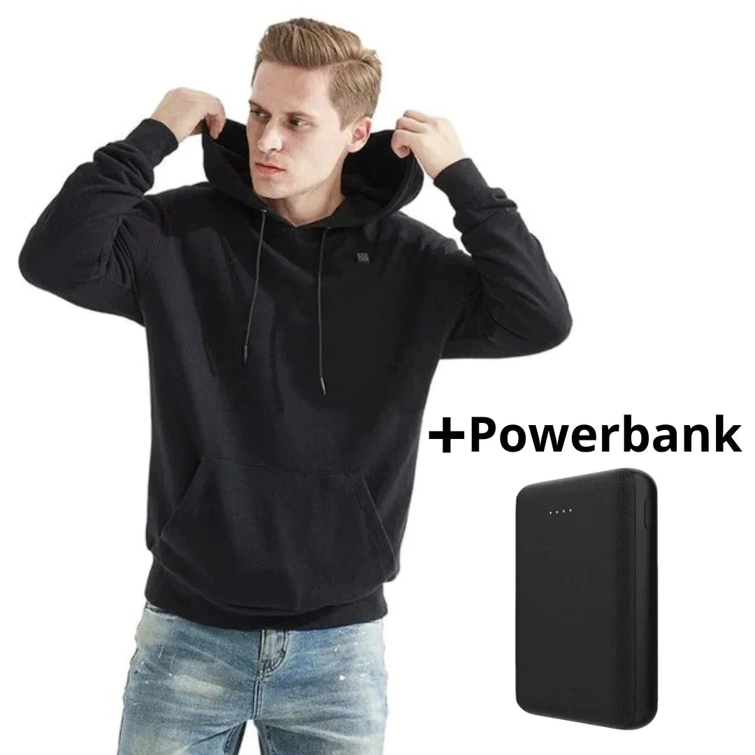 Unisex Heated Hoodie - USB Rechargeable with Adjustable Warmth
