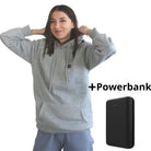 Unisex Heated Hoodie - USB Rechargeable with Adjustable Warmth
