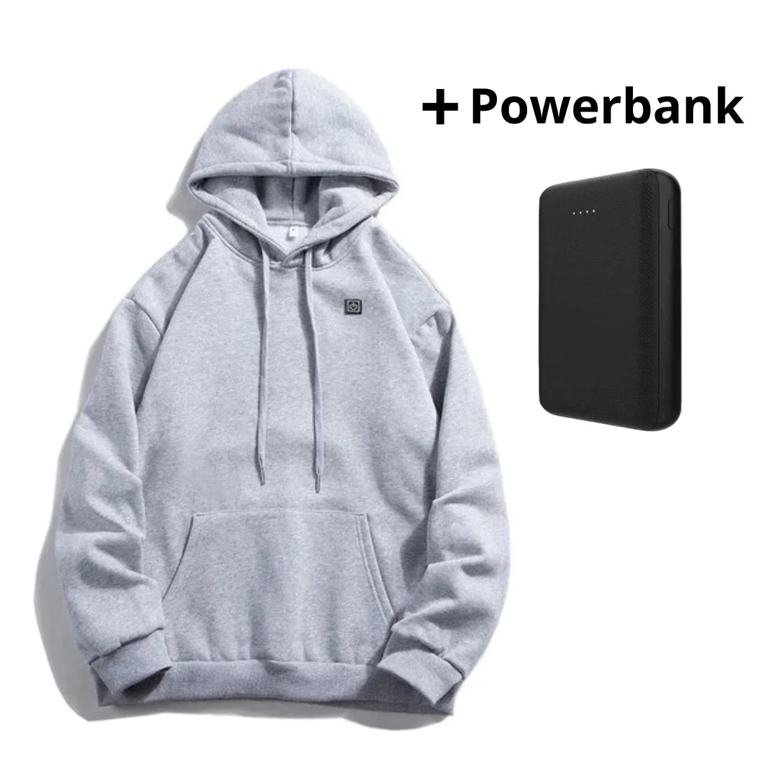 Unisex Heated Hoodie - USB Rechargeable with Adjustable Warmth