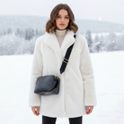 Women's Quilted Jacket with Faux-Fur Collar – Winter Coat