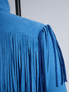 Women's Bodycon Mini Dress Western Fringe Long Sleeve