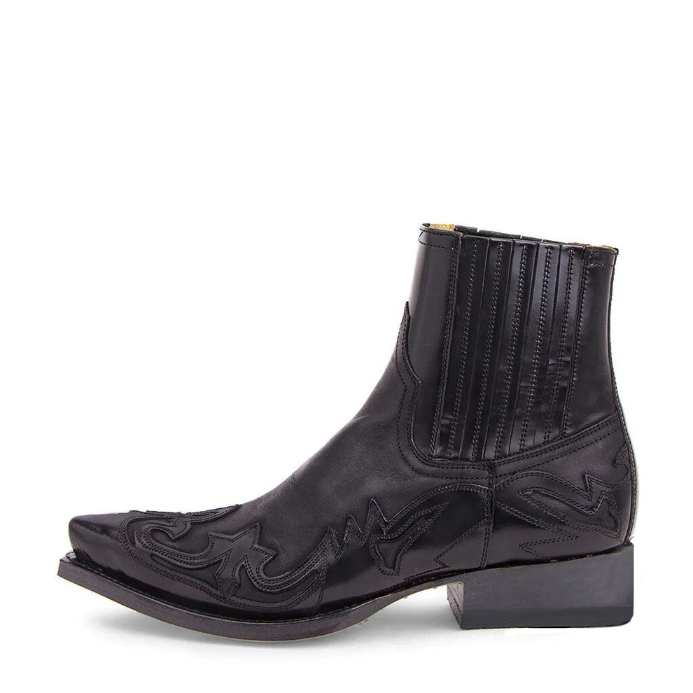 Unisex Western Boots with Embroidery - Genuine Leather Cowboy Boots