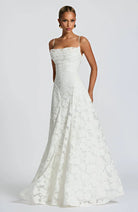 Women's Maxi Dress Floral Spaghetti Strap Fitted Bodice
