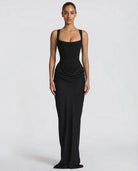 Anastasia Corset Draped Maxi Dress_1