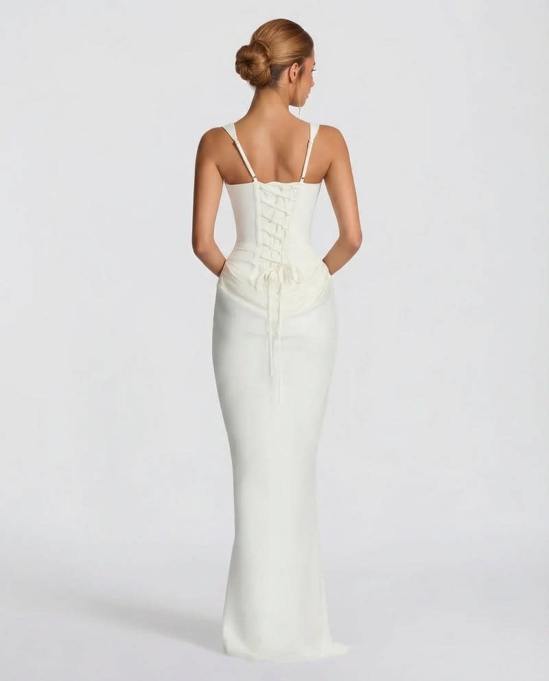 Anastasia Corset Draped Maxi Dress_6