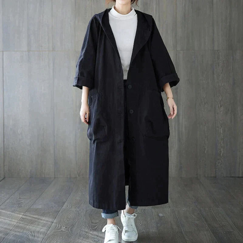 Lysanne | Trenchcoat voor Dames – Oversized Stijl met Functionele Zakdetails
