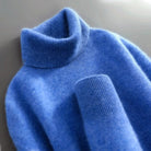 Women's Ribbed Turtleneck Sweater with Long Sleeves