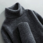 Women's Ribbed Turtleneck Sweater with Long Sleeves