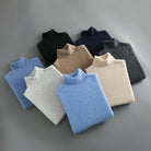 Women's Ribbed Turtleneck Sweater with Long Sleeves