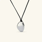 Women's Pebble Pendant Necklace - Gold or Silver Plated Stainless Steel