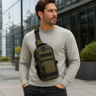 Ethan Lightweight Multi Pocket Chest Sling Bag adult view — view 8