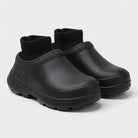 Women's Waterproof Slip-On Clogs with Knitted Ankle Cuff