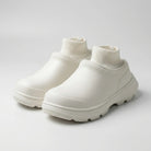 Women's Waterproof Slip-On Clogs with Knitted Ankle Cuff