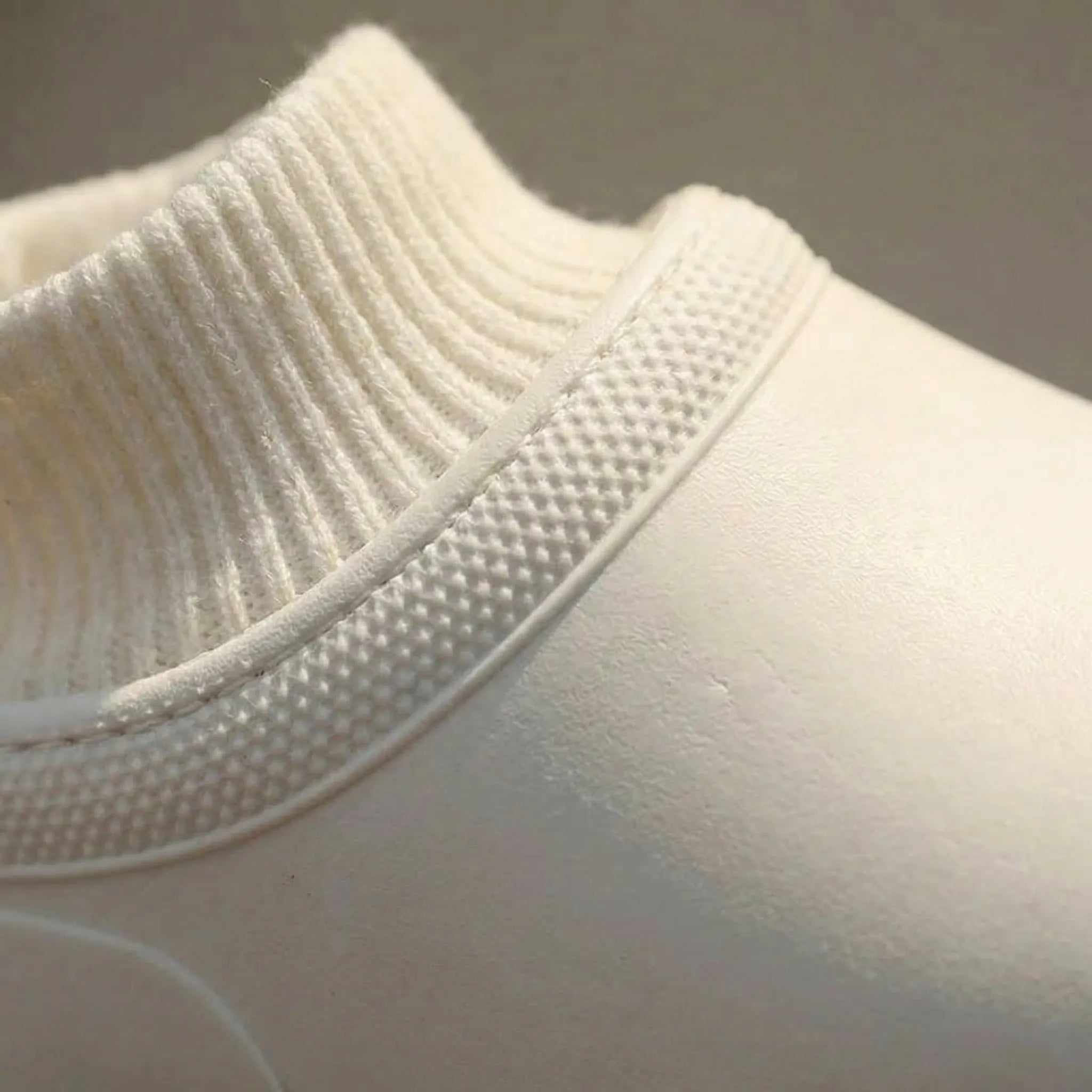 Women's Waterproof Slip-On Clogs with Knitted Ankle Cuff