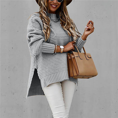 Unisex Halfhoge Coltrui – Gebreid, Mockneck, Herfst