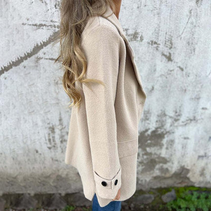 Thera | Dames Reversjas – Getailleerde Enkelrijige Jas met Klassieke Kraag voor Herfst/Winter