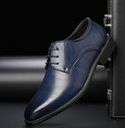 Men's Leather Lace-Up Shoes - Classic Formal Design