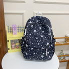 Star Print Multi-Pocket Backpack – Casual Daypack