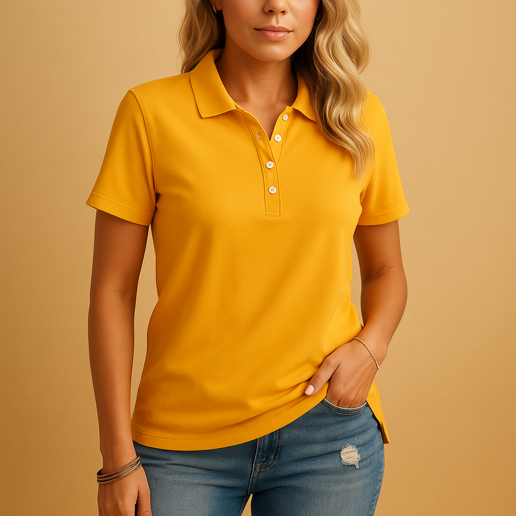 Dames Poloshirt – Getailleerde Pasvorm, Diverse Kleuren, Geschikt voor Casual en Formele Gelegenheden