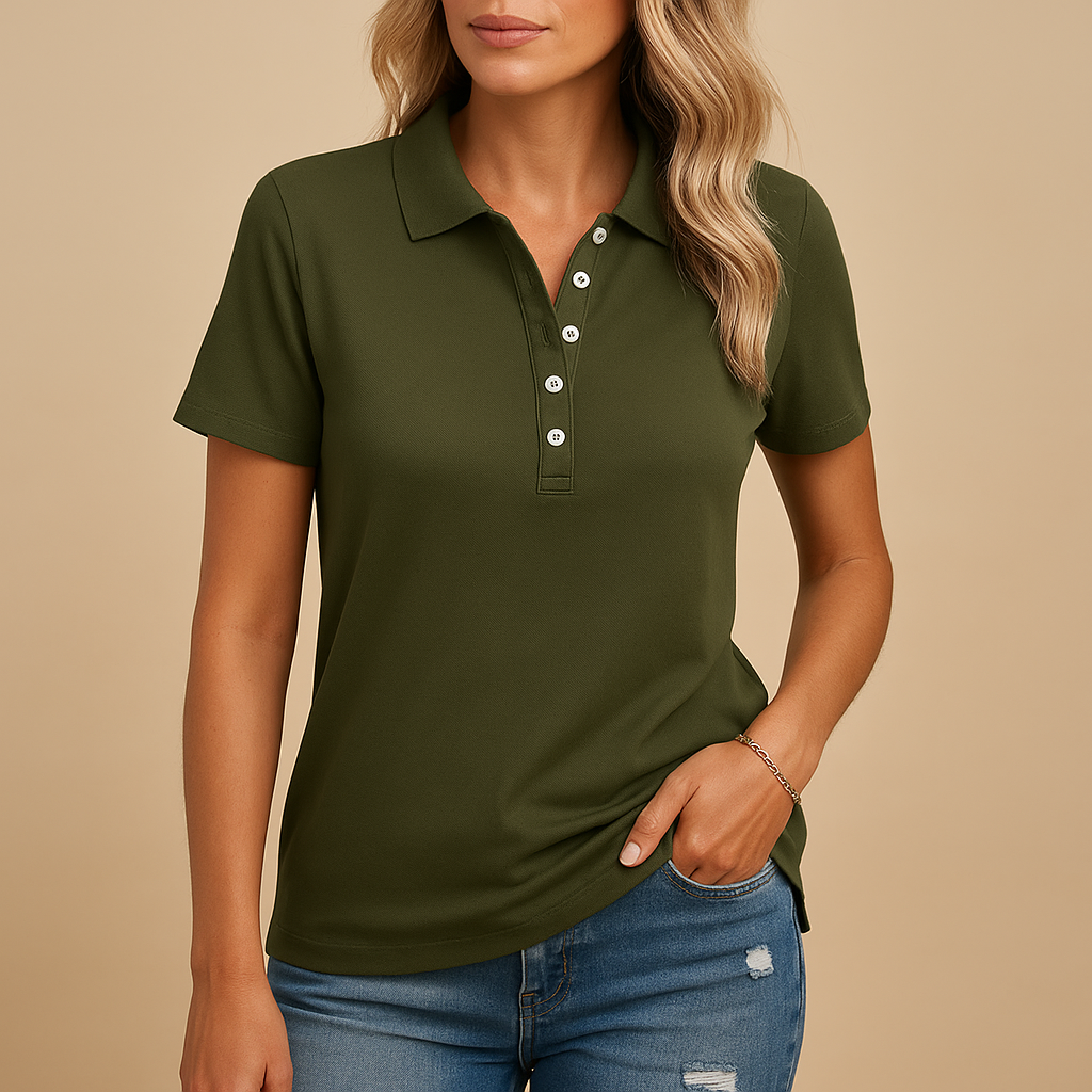 Dames Poloshirt – Getailleerde Pasvorm, Diverse Kleuren, Geschikt voor Casual en Formele Gelegenheden
