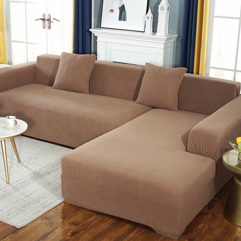 L-Shaped Sofa Cover Stretch Slipcover for Sectional Couches