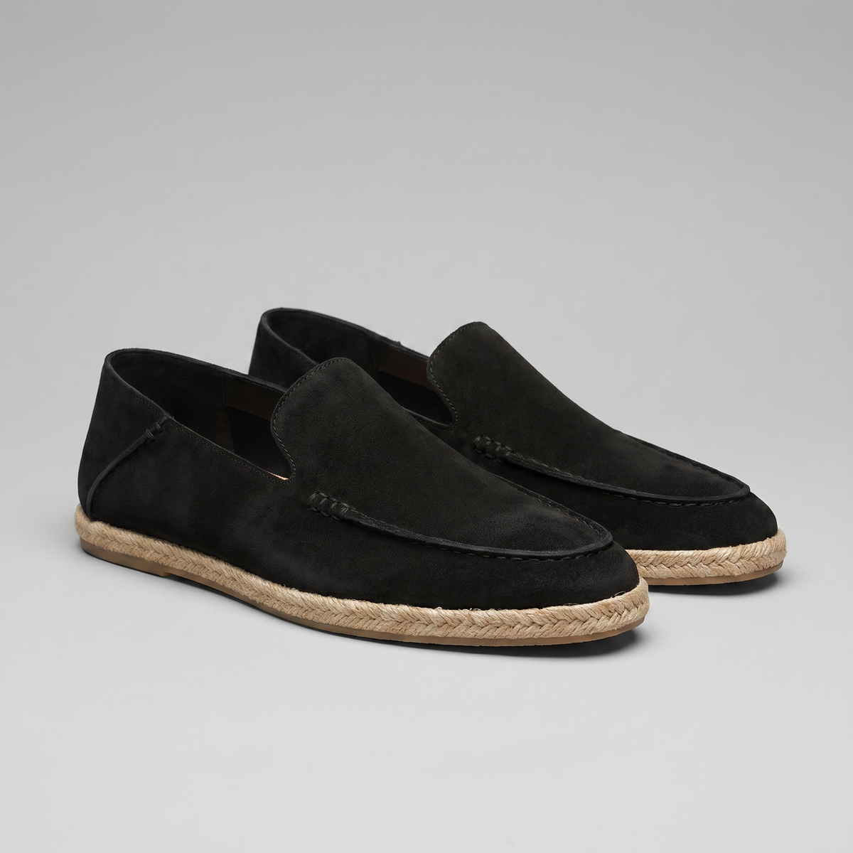 Men's Suede Espadrille Loafers - Summer Slip-On Shoes
