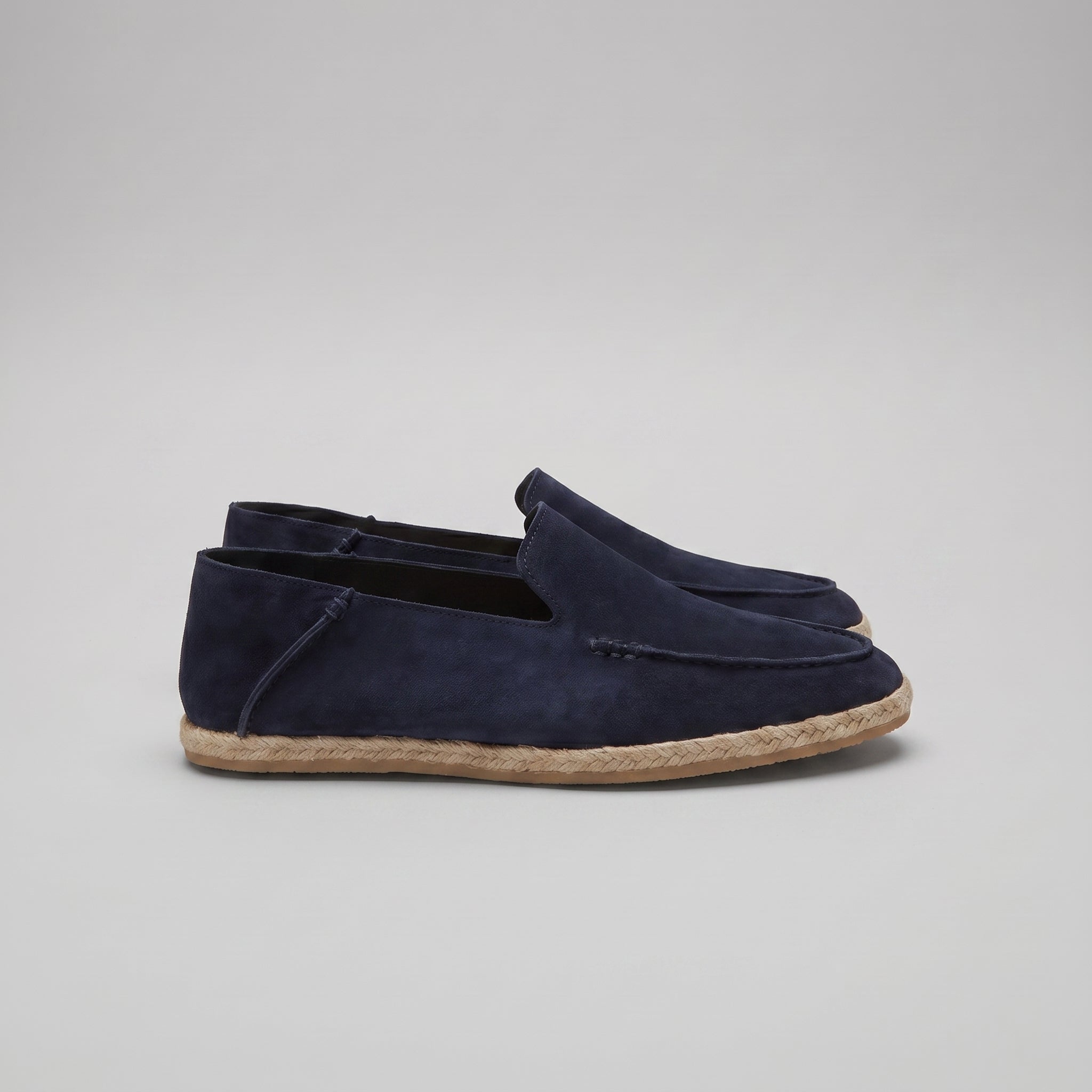 Men's Suede Espadrille Loafers - Summer Slip-On Shoes