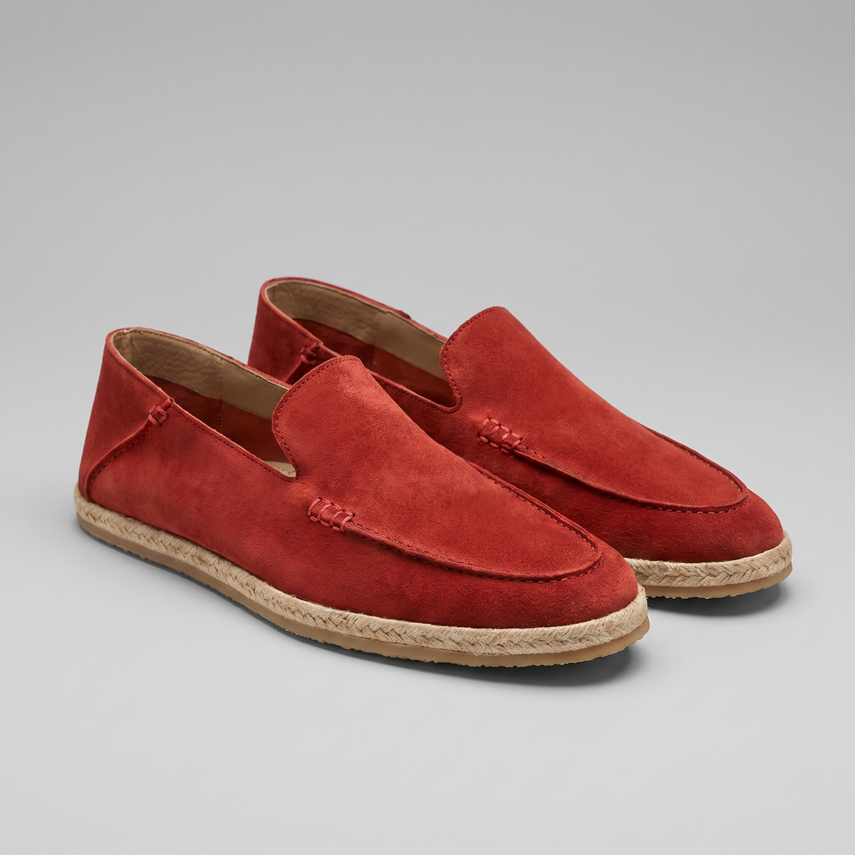 Men's Suede Espadrille Loafers - Summer Slip-On Shoes
