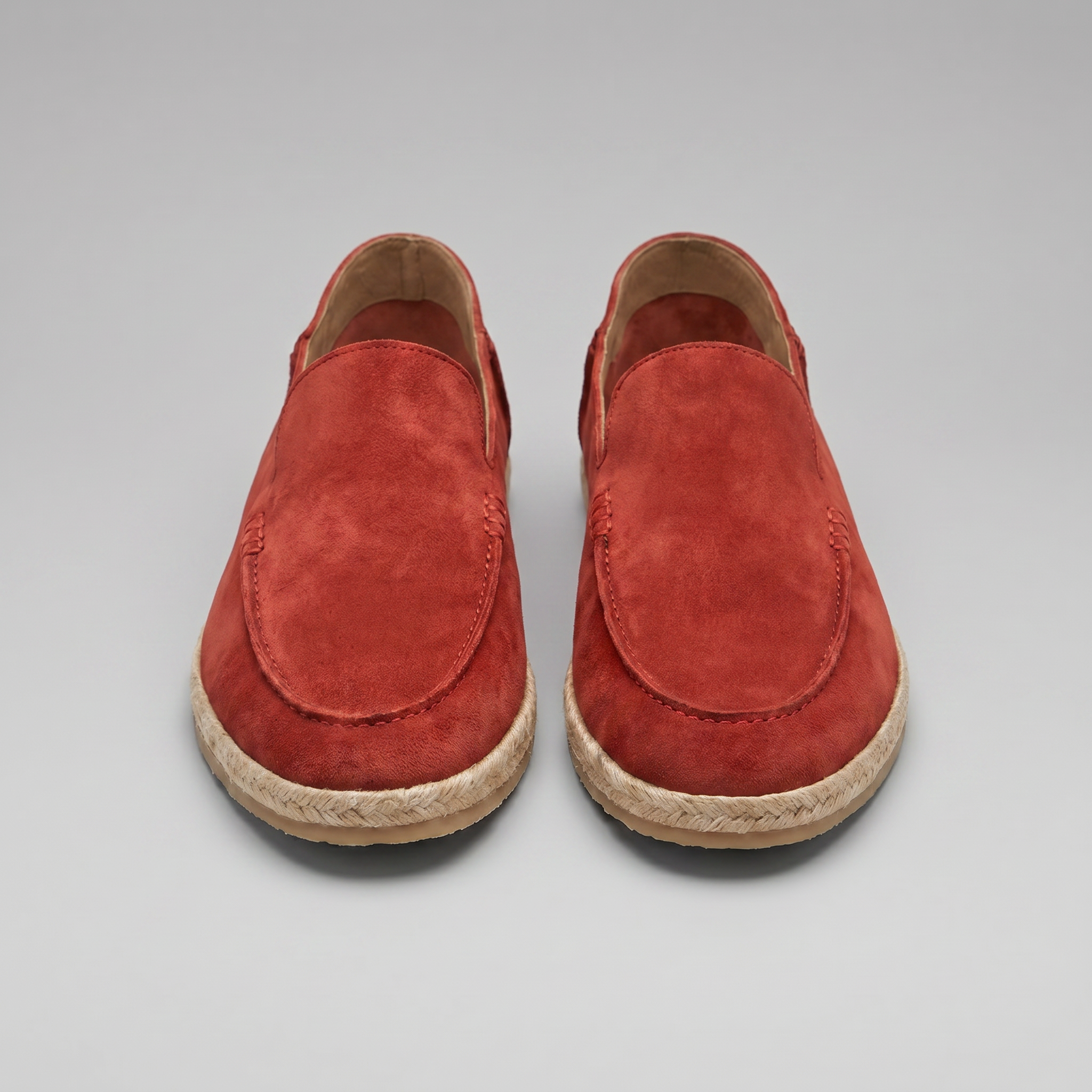Men's Suede Espadrille Loafers - Summer Slip-On Shoes