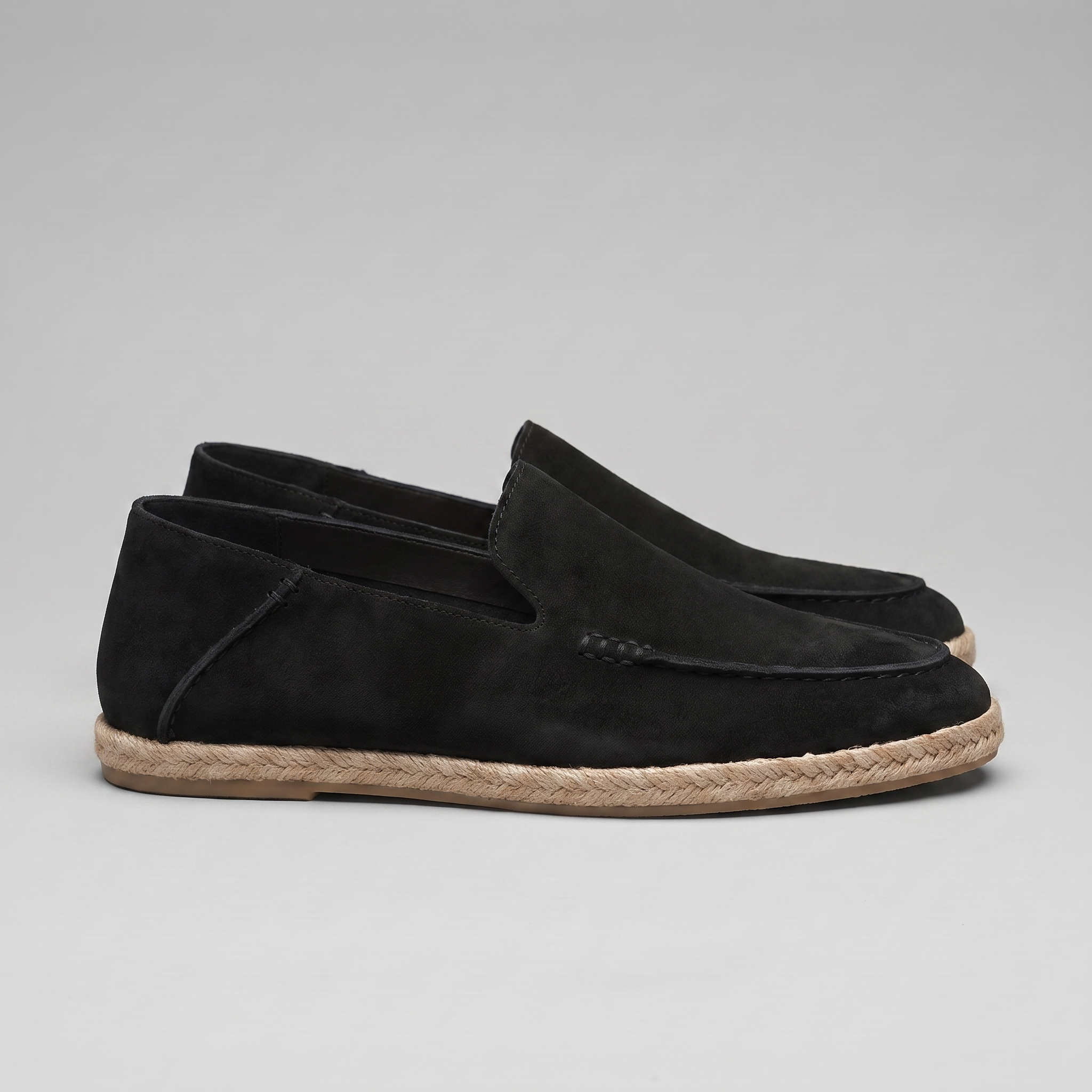 Men's Suede Espadrille Loafers - Summer Slip-On Shoes